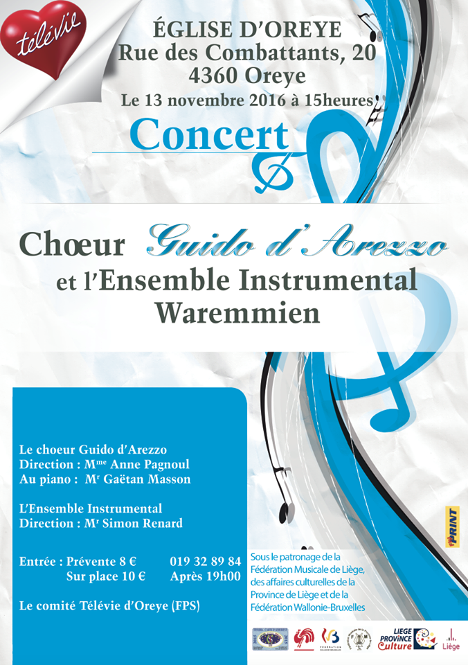 Concert télévie 2016 Concert télévie 2016
